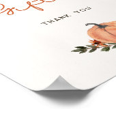 Little Pumpkin Fall Baby Duschbücher Geschenke Poster (Ecke)