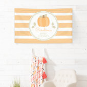Little Pumpkin Fall Baby Dusche Banner (Insitu)