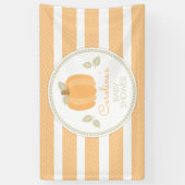 Little Pumpkin Fall Baby Dusche Banner (Vertikal)
