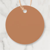 Little Pumpkin Fall Baby Dusche Danke Geschenkanhänger (Rückseite)