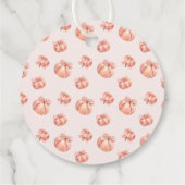 Little Pumpkin Fall Baby Dusche Danke Geschenkanhänger (Rückseite)