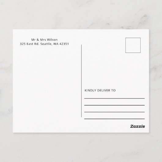 Little Pumpkin Fall Baby Dusche Danke Postkarte (Rückseite)