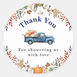 Little Pumpkin Fall Baby Dusche Danke Stickers