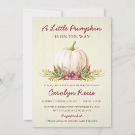Little Pumpkin Fall Baby Dusche Einladung