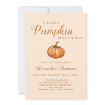 Little Pumpkin Fall Baby Dusche
