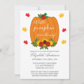 Little Pumpkin Fall Baby Dusche Einladung (Vorderseite)