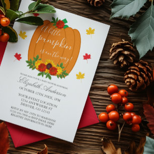 Little Pumpkin Fall Baby Dusche Einladung