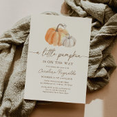 Little Pumpkin Fall Baby Dusche Einladung