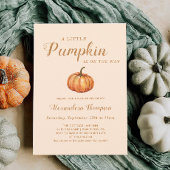 Little Pumpkin Fall Baby Dusche Einladung