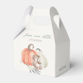 Little Pumpkin Fall Baby Dusche Geschenkschachtel (Rückseite)