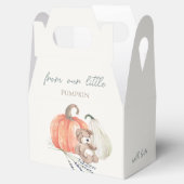 Little Pumpkin Fall Baby Dusche Geschenkschachtel (Geöffnet)