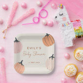 Little Pumpkin Fall Baby Dusche Pappteller (Party)