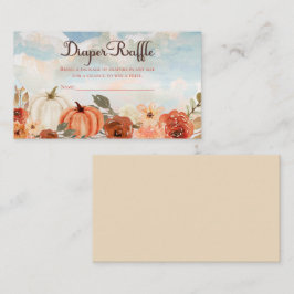 Little Pumpkin | Fall Baby Dusche Windeln Windeln Begleitkarte