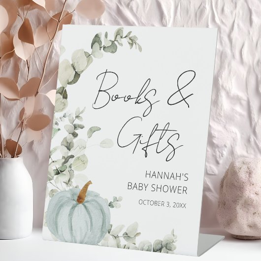 Little Pumpkin Fall Baby Duschgeschenke Zeichen Sockelschild