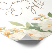 Little Pumpkin Fall Baby Duschkarten und Geschenke Poster (Ecke)