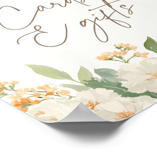 Little Pumpkin Fall Baby Duschkarten und Geschenke Poster (Ecke)