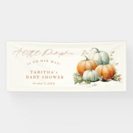 Little Pumpkin Fall Baby Duwer Gender Neutral Banner