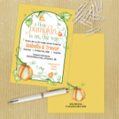 Little Pumpkin Fall Baby Duwer Gender Neutral Einladung