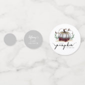 Little Pumpkin Fall Baby Duwer Gender Neutral Konfetti (Rückseiten)