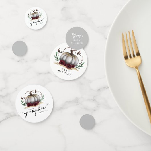 Little Pumpkin Fall Baby Duwer Gender Neutral Konfetti (Gruppe)