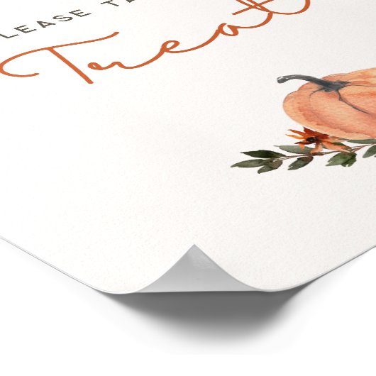 Little Pumpkin Fall Baby Shower Babies are sweet Poster (Ecke)