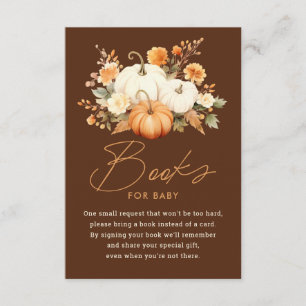 Little Pumpkin Fall Baby Shower Books für Baby Begleitkarte