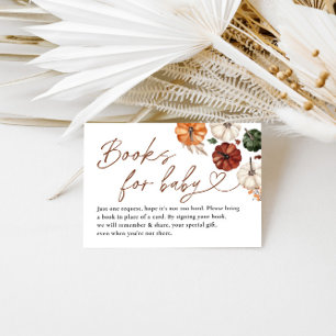 Little Pumpkin Fall Baby Shower Books für Baby Begleitkarte