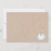 Little Pumpkin Fall Baby Shower Invitation Boy Einladung (Rückseite)