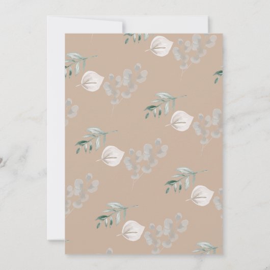 Little Pumpkin | Fall Baby Sprinkle Einladung (Rückseite)