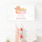 Little Pumpkin Fall Babydusche Personalisiert Banner (Insitu)
