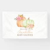 Little Pumpkin Fall Babydusche Personalisiert Banner (Horizontal)