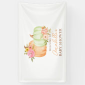 Little Pumpkin Fall Babydusche Personalisiert Banner (Vertikal)