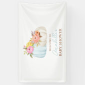 Little Pumpkin Fall Babydusche Personalisiert Banner (Vertikal)