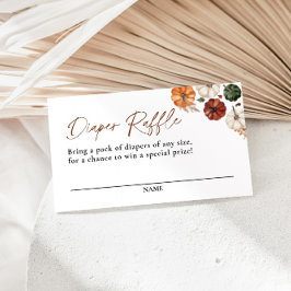 Little Pumpkin Fall Babydusche Windelwanne Begleitkarte