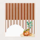 Little Pumpkin Fall Blank Platzkarte (Außenseite Aufgefaltet)