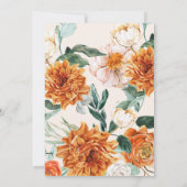 Little Pumpkin Fall Blütendusche Einladung (Rückseite)