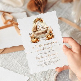 Little Pumpkin Fall Boho Girl Babydusche Einladung