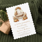 Little Pumpkin Fall Boho Girl Babydusche Einladung