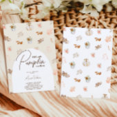 Little Pumpkin Fall Boho Neutral Baby Dusche Einladung