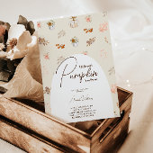 Little Pumpkin Fall Boho Neutral Baby Dusche Einladung