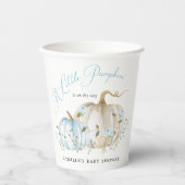 Little Pumpkin Fall Boy Babydusche Pappbecher (Vorderseite)