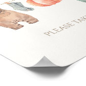 Little Pumpkin Fall Boy Kleidung Kinderdusche Favo Poster (Ecke)