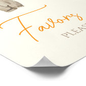 Little Pumpkin Fall Clothes Girl Baby Duwer Gefall Poster (Ecke)