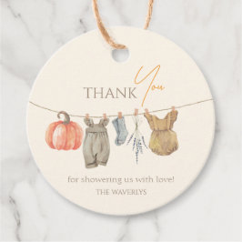 Little Pumpkin Fall Clothes Girl Babydusche Geschenkanhänger