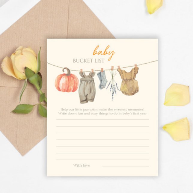 Little Pumpkin Fall Clothes Girl Bucket List (Von Creator hochgeladen)