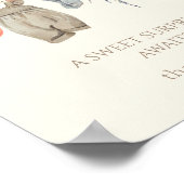 Little Pumpkin Fall Clothes Girl Diaper Raffle Poster (Ecke)