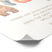 Little Pumpkin Fall Clothes Junge Schnuller Jagd Poster (Ecke)