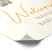 Little Pumpkin Fall Clothes Mädchen Begrüßungszeic Poster (Ecke)