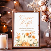 Little Pumpkin Fall Diaper Raffle Baby Duschzeiche