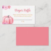 Little Pumpkin Fall Diaper Raffle Begleitkarte (Vorne/Hinten)